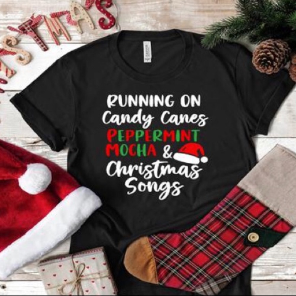 Candy Canes & Peppermint Mocha Holiday Shirt